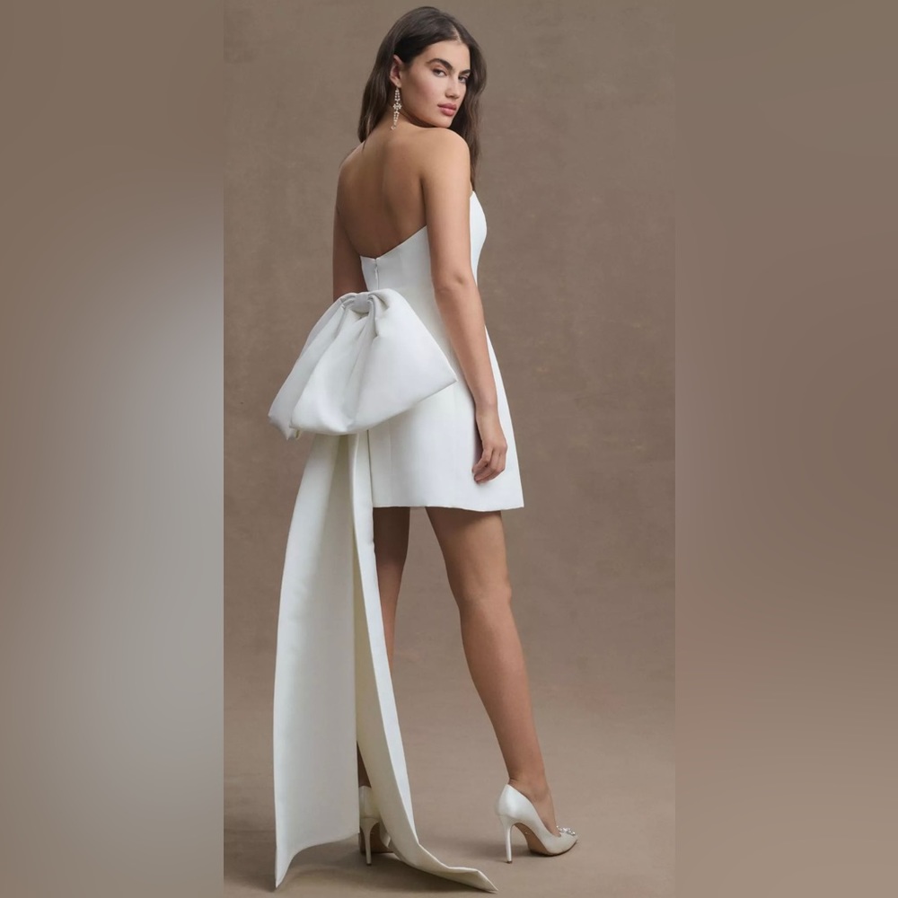 BHLDN- Sachin & Babi Grace Strapless Back-Bow Mini Dress - Size 2